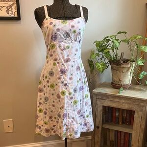 Odille Vintage Anthropologie Pastel Floral Tibi SunDress Size 4
